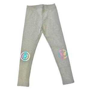 Marvel Spotted Zebra Kid Leggings Small 6-7 Gray Girl Clothing